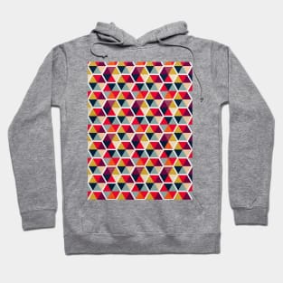 Colorful Umbrellas Geometric Pattern Hoodie